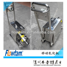 sanitary high shear emulsifying pump with trolley and hopper